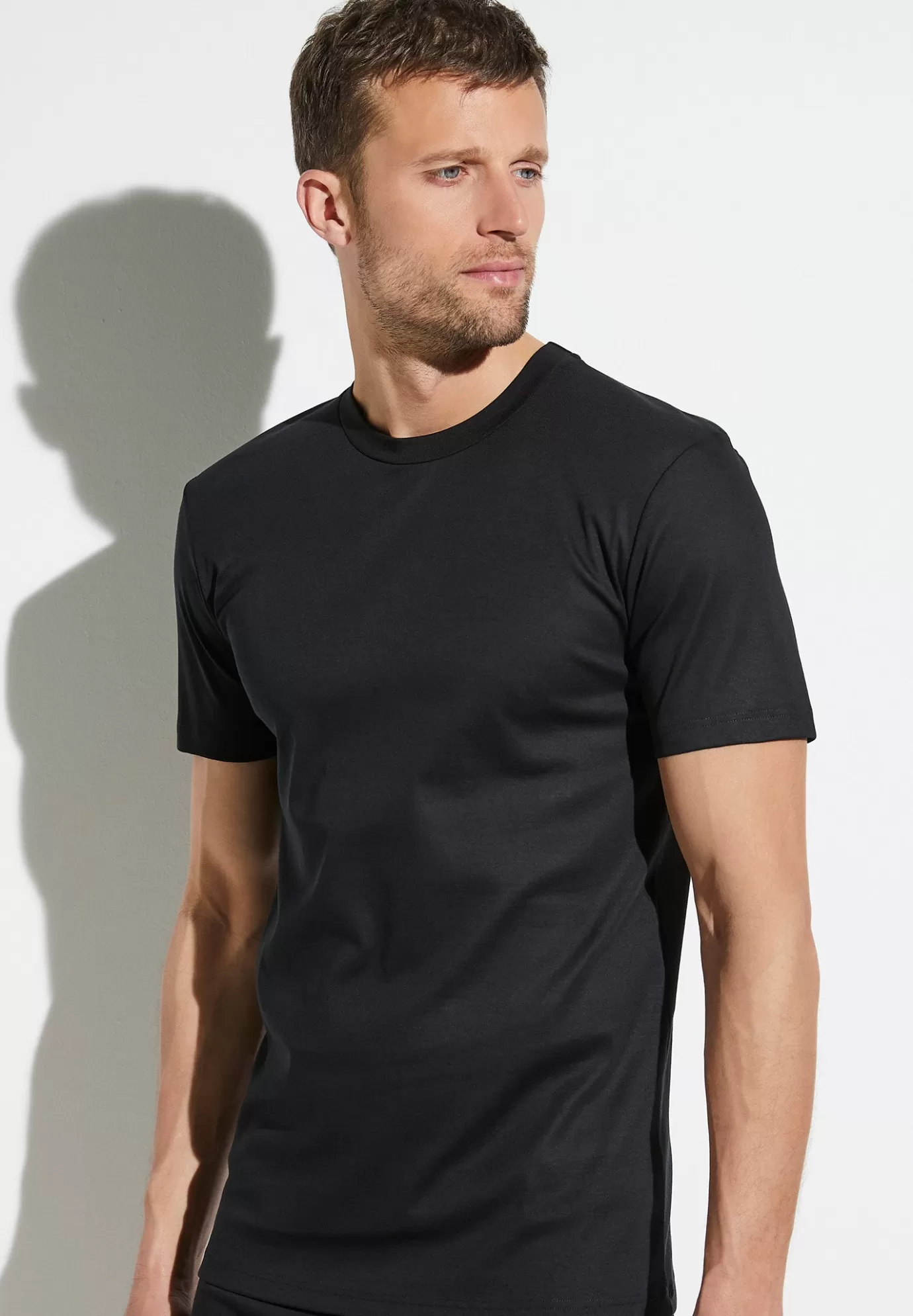 Business ClassT-Shirt à manches courtes - black-Zimmerli Cheap