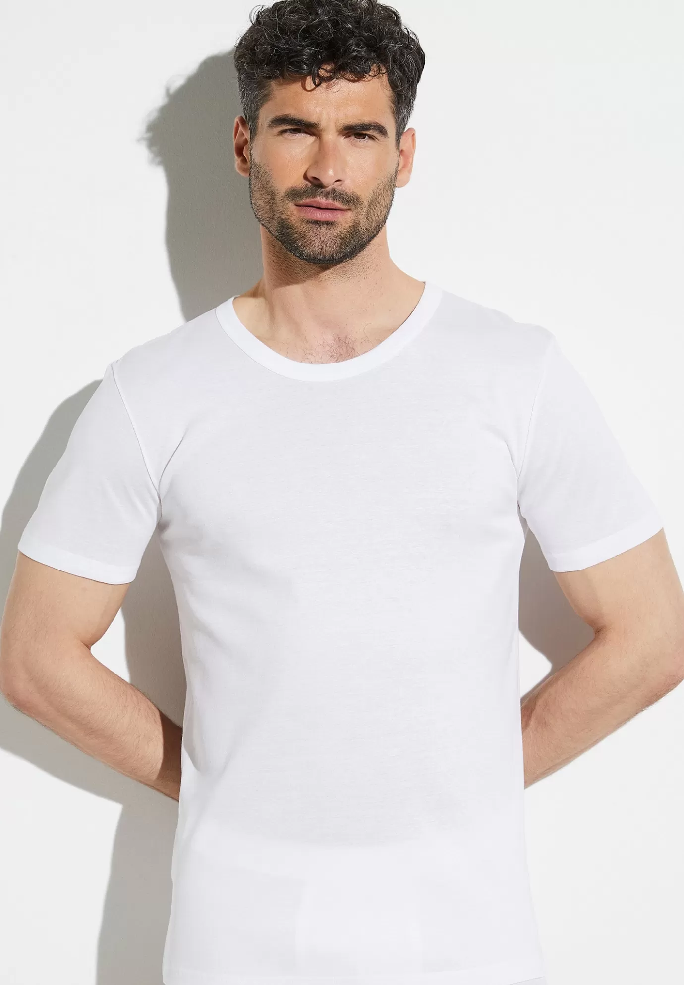 Business ClassT-Shirt à manches courtes - white-Zimmerli Outlet