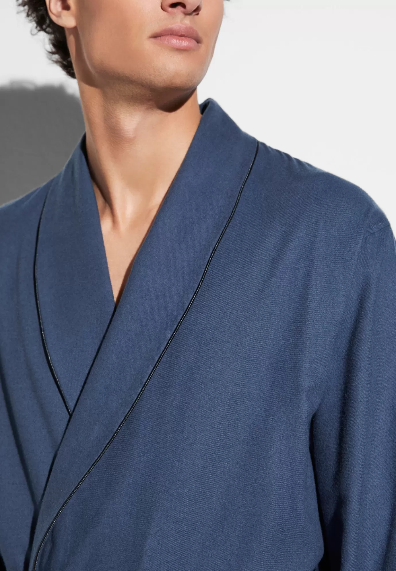 Cozy FlannelRobe de chambre longue - navy-Zimmerli Best