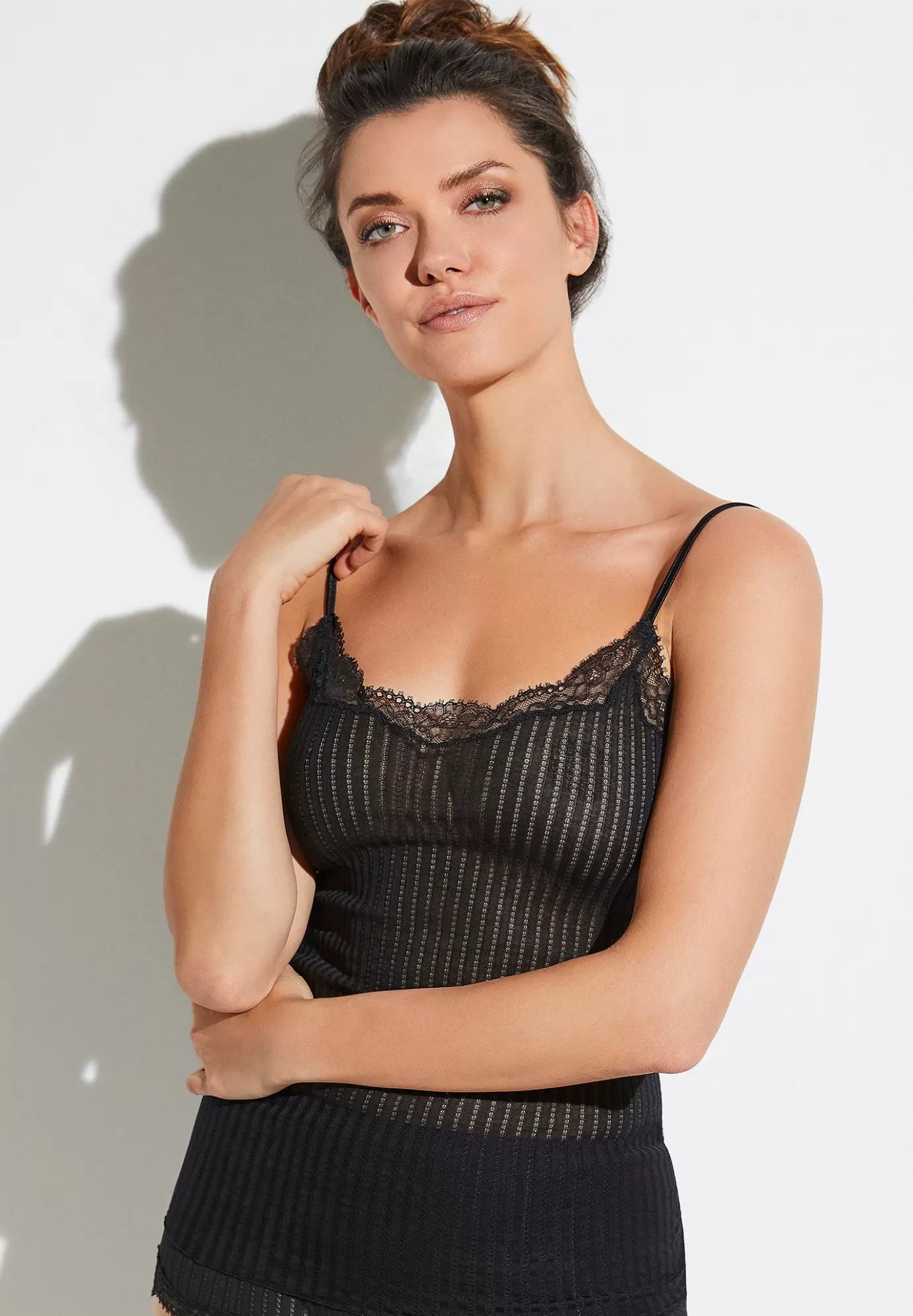 Maude PrivéCaraco fines bretelles - black-Zimmerli Cheap