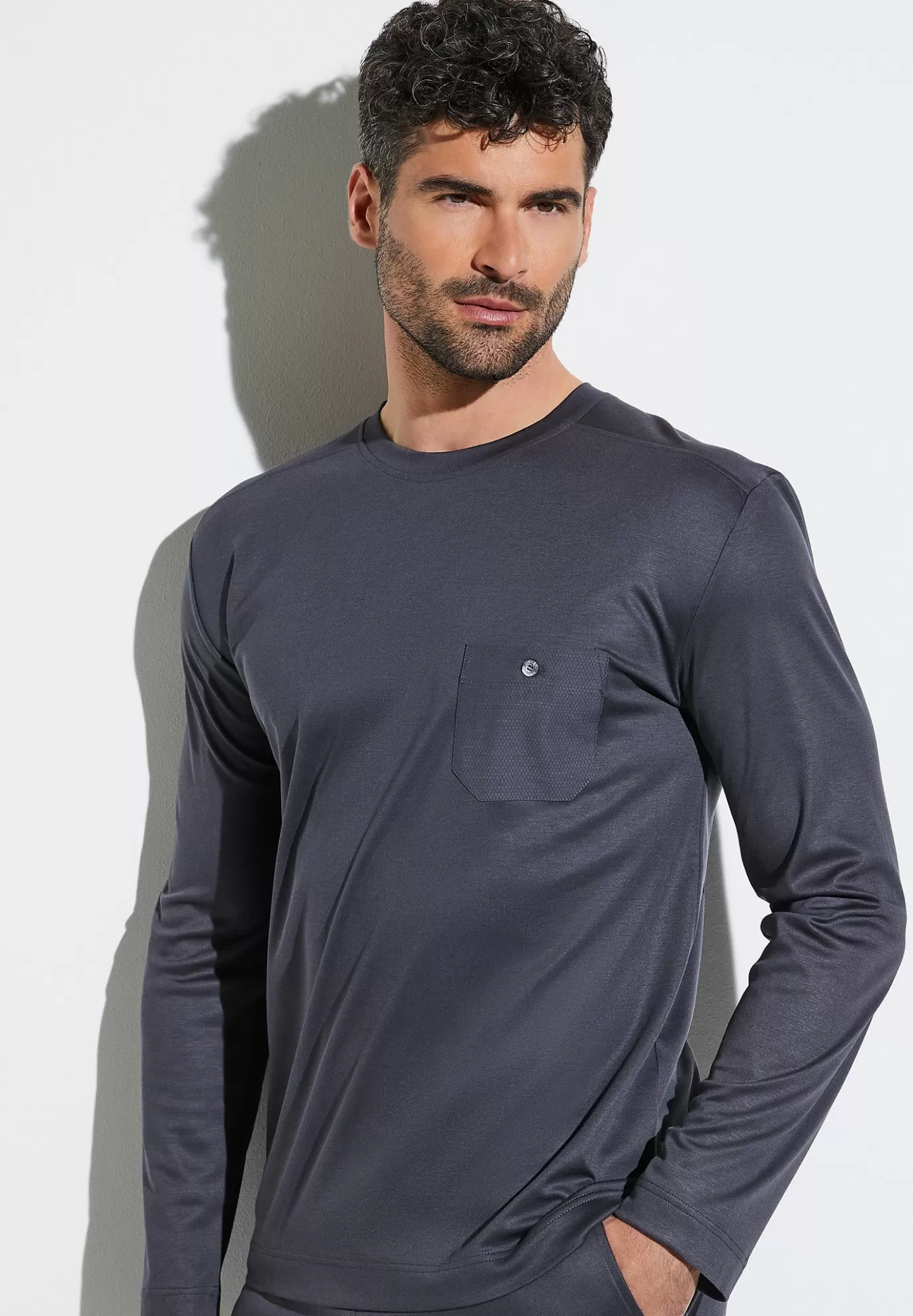 Modern LoungeT-Shirt à manches longues - phantom-Zimmerli Fashion