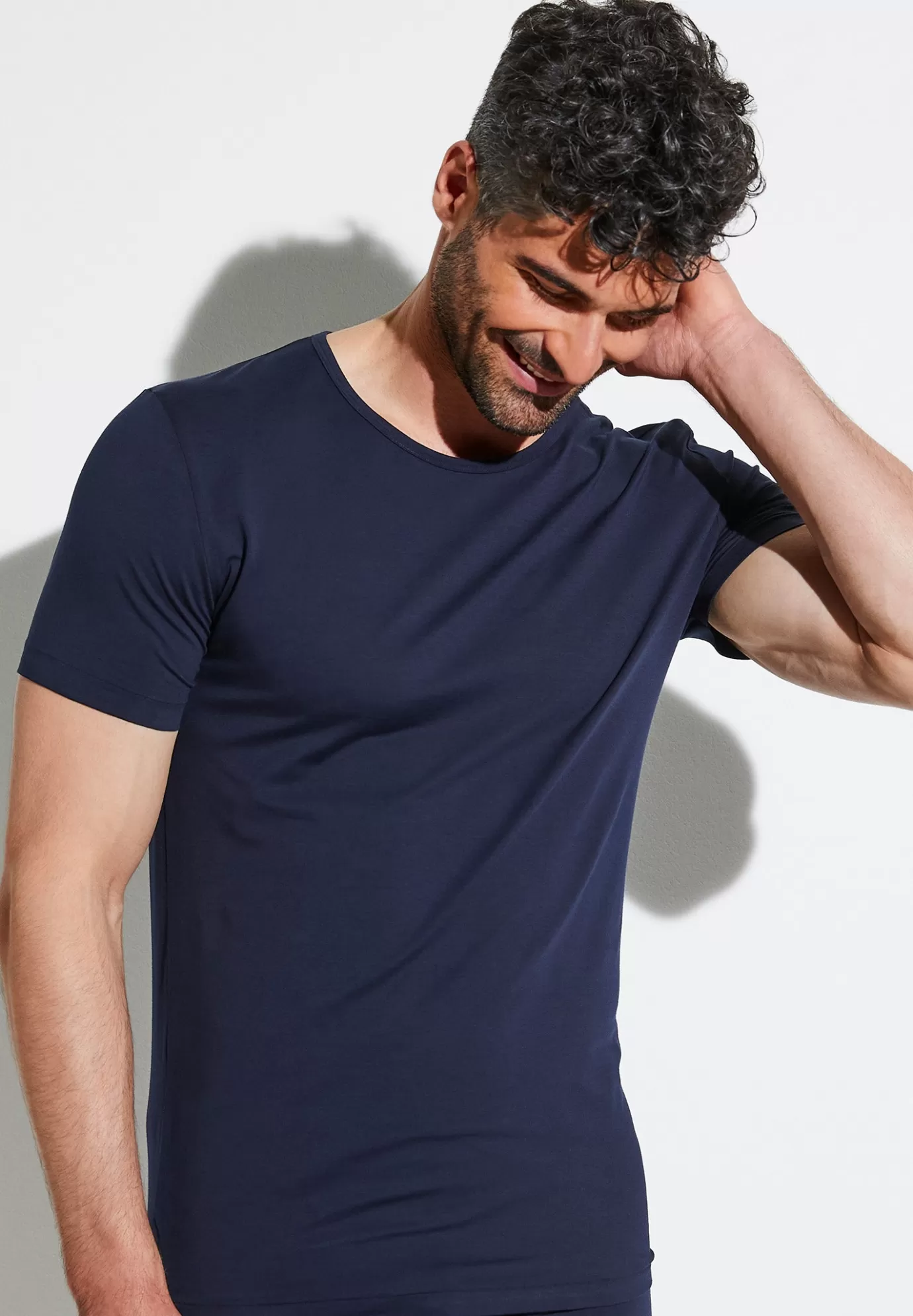 Pure ComfortT-Shirt à manches courtes - navy-Zimmerli Online