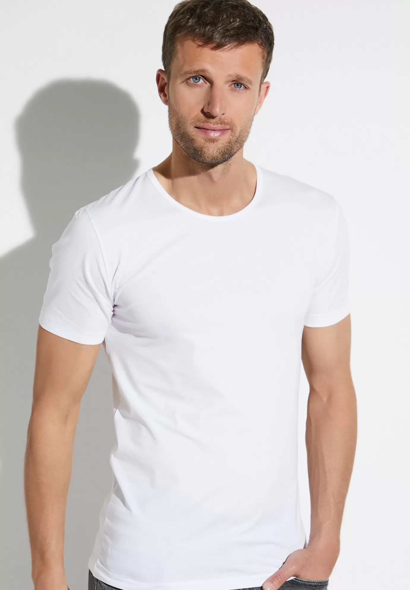 Pure ComfortT-Shirt à manches courtes - white-Zimmerli Shop