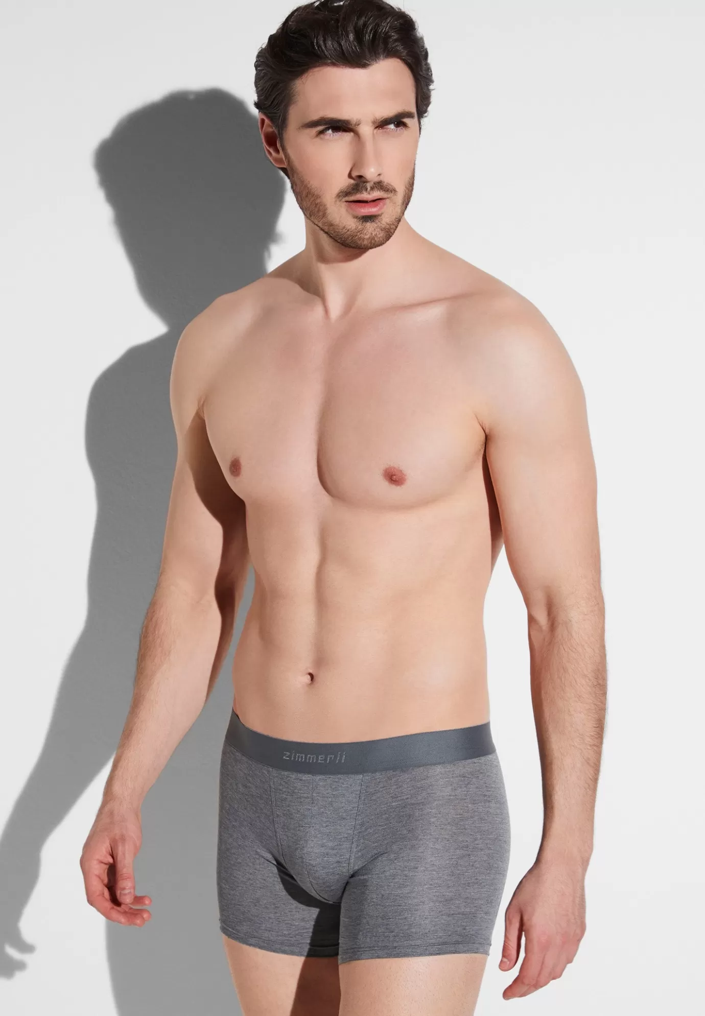 PurenessBoxer - grey mélange-Zimmerli Hot