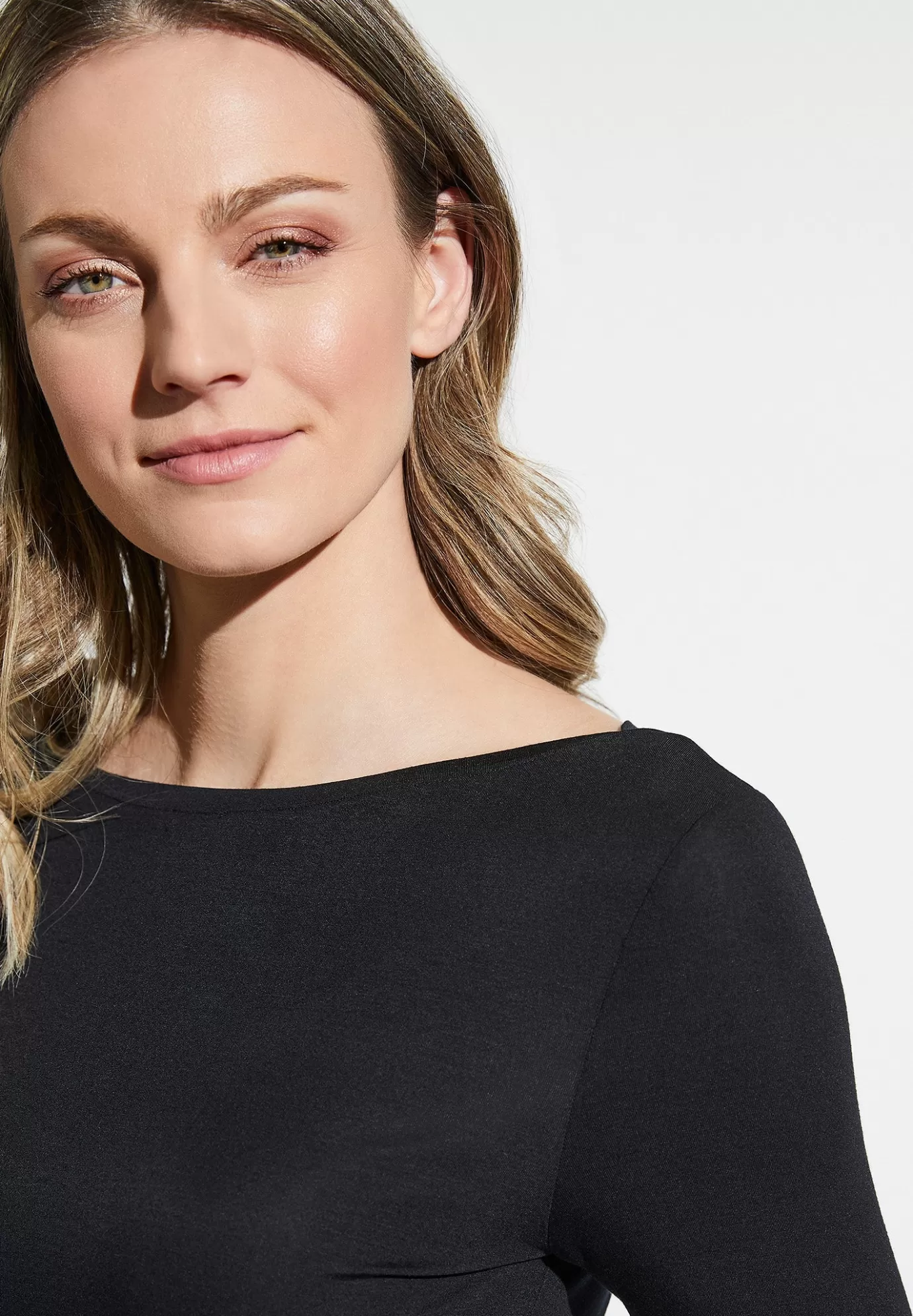 PurenessT-Shirt à manches longues - black-Zimmerli Discount