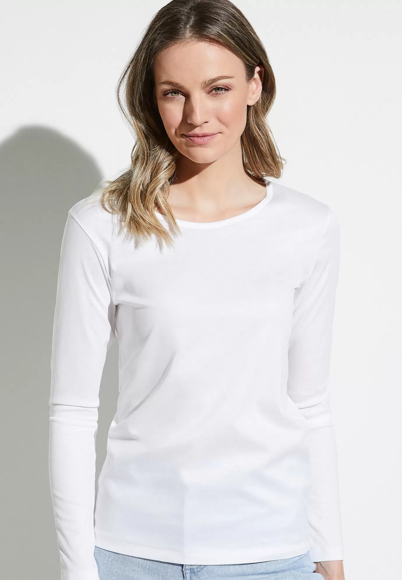 PurenessT-Shirt à manches longues - white-Zimmerli Shop