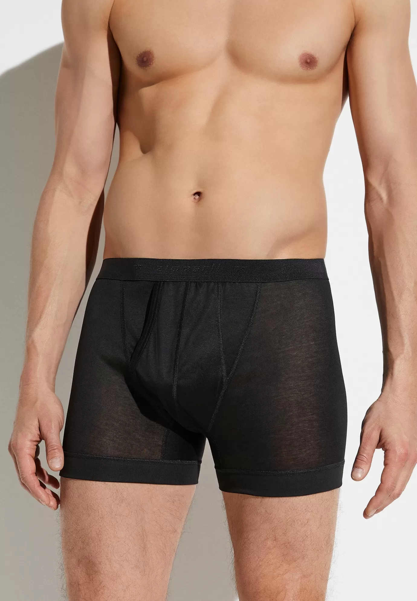 Royal ClassicBoxer - noirSuper fins-Zimmerli Cheap