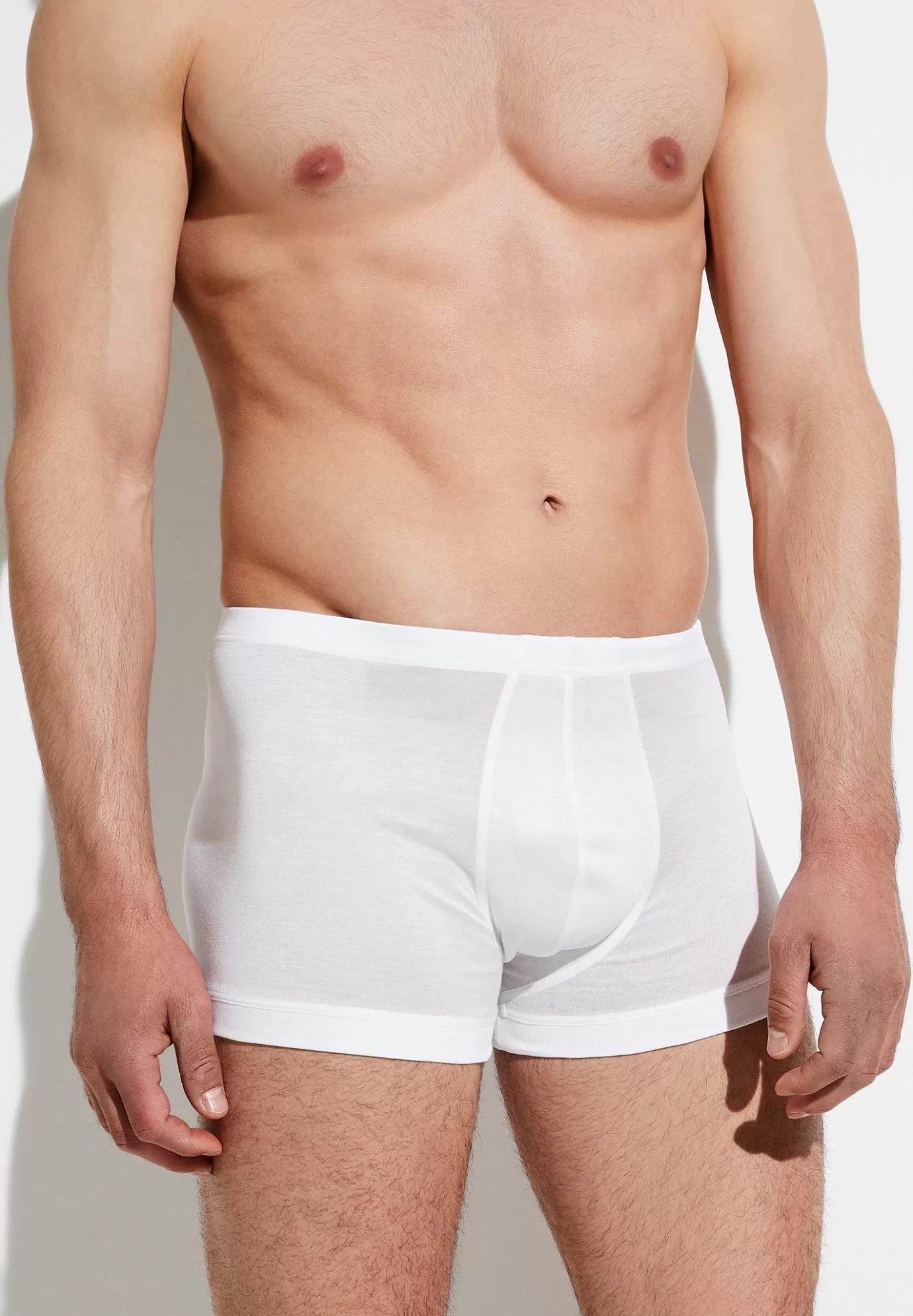 Royal ClassicBoxer Trunk - blancSuper fins-Zimmerli Discount