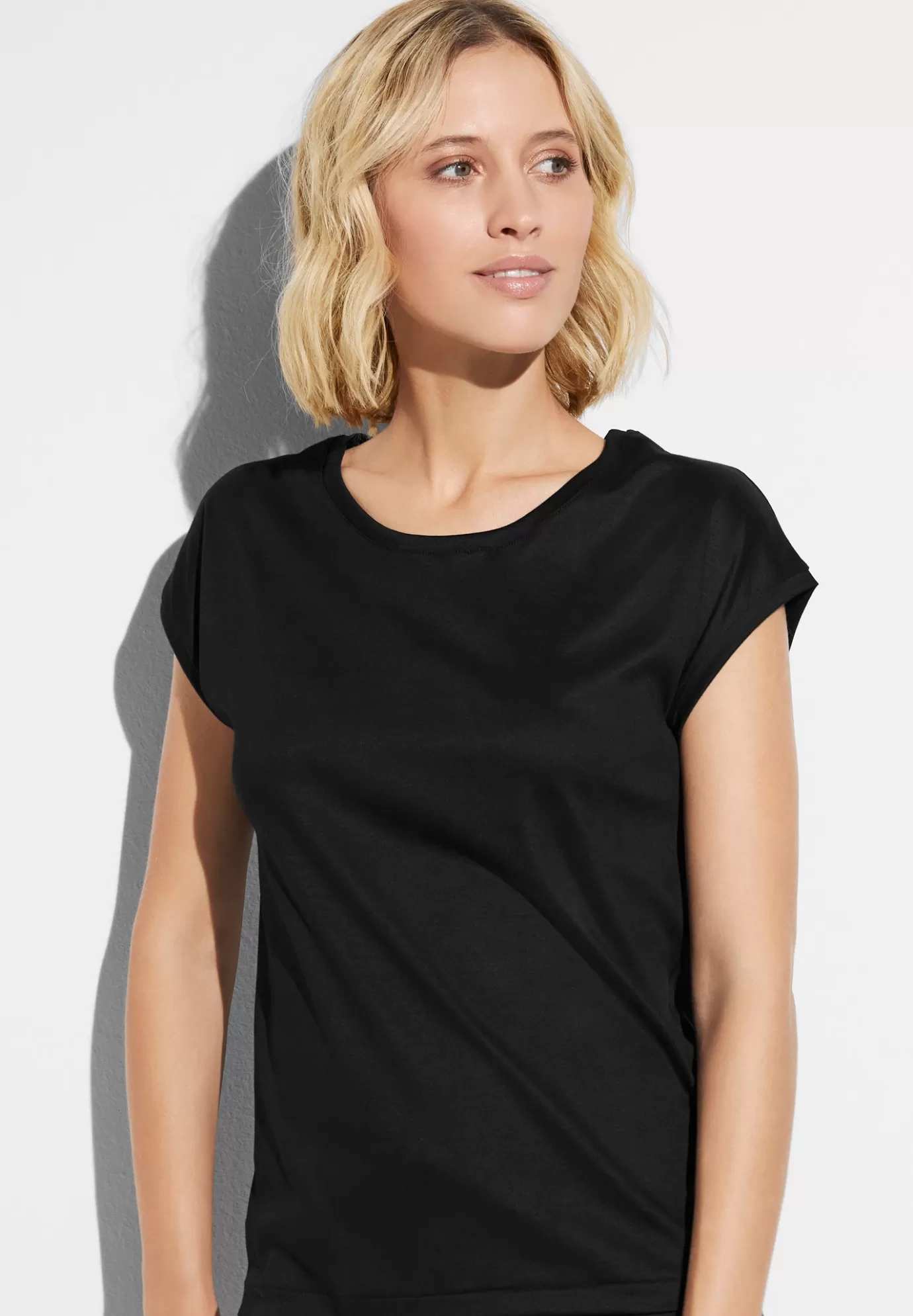 Sea IslandT-Shirt à manches courtes - black-Zimmerli Clearance