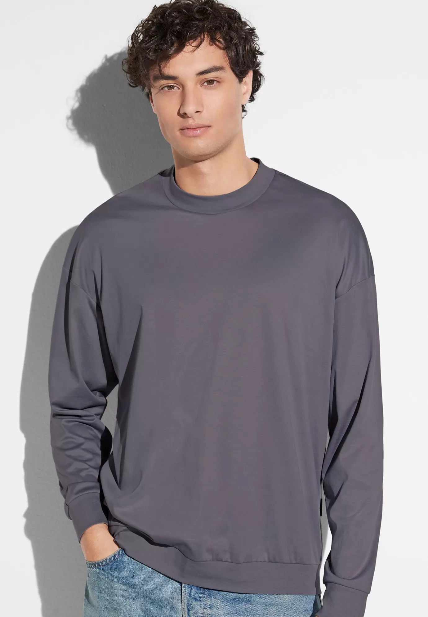 Sea IslandT-Shirt à manches longues - dark grey-Zimmerli Clearance