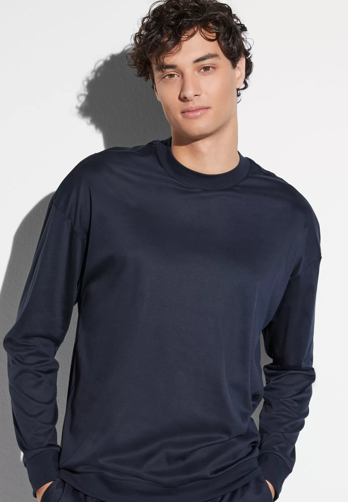 Sea IslandT-Shirt à manches longues - navy-Zimmerli Discount