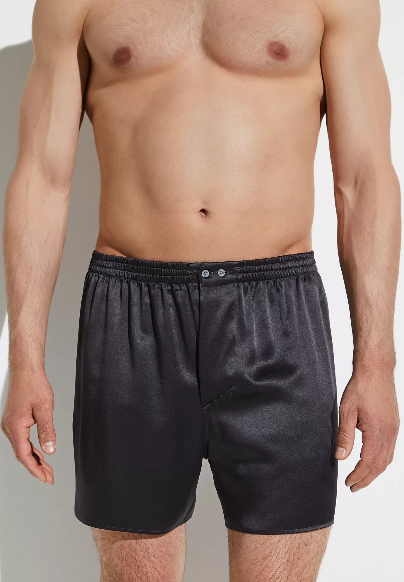 Silk NightwearBoxer Shorts - anthrazit-Zimmerli Outlet