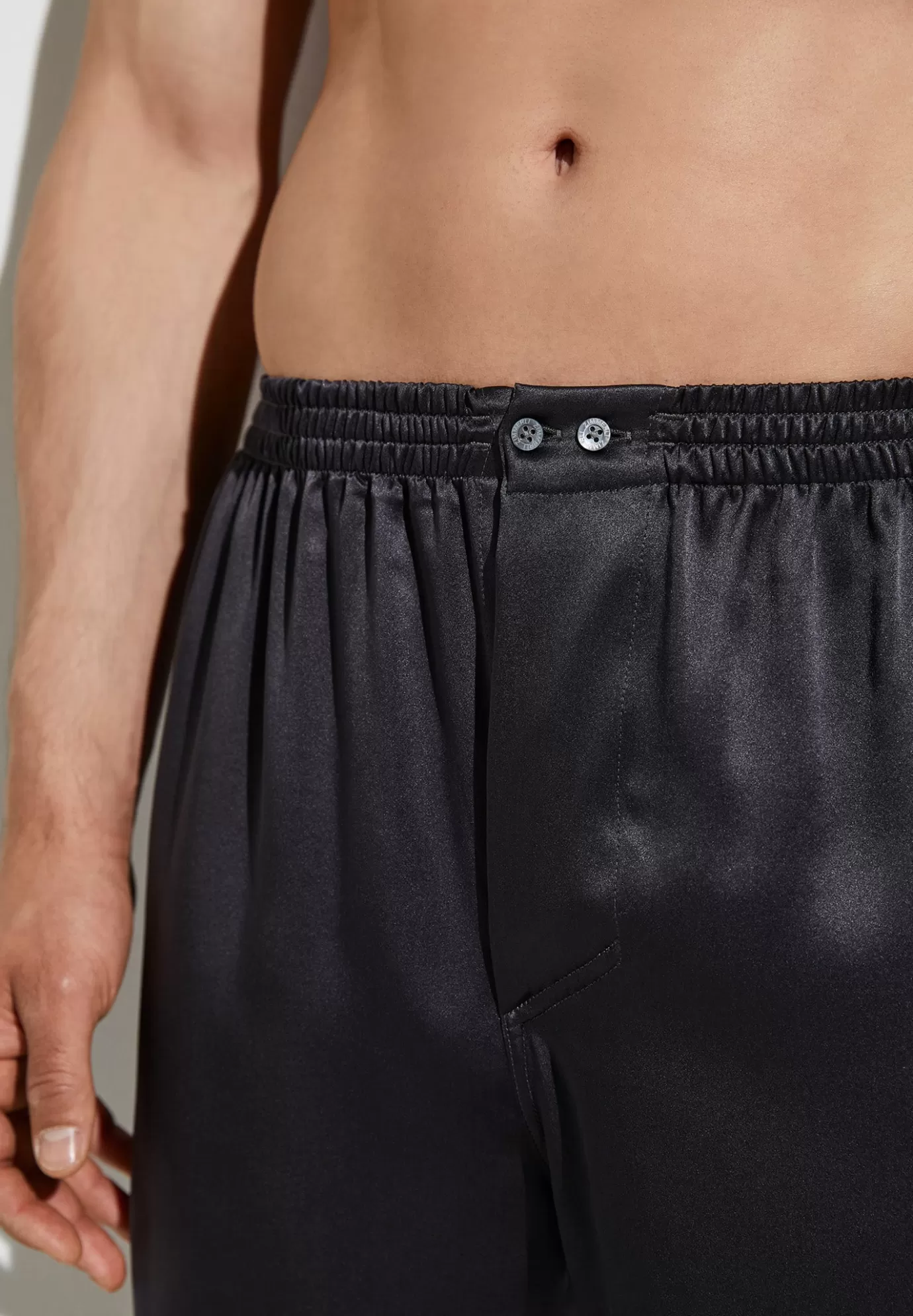 Silk NightwearBoxer Shorts - anthrazit-Zimmerli Outlet