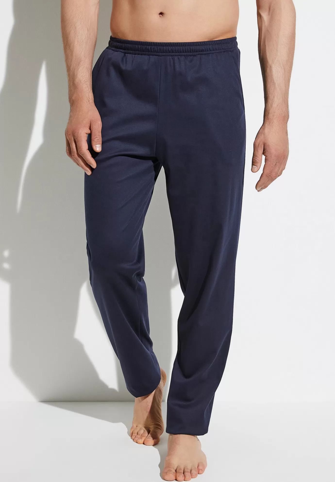 Supreme Green CottonPantalon - navy-Zimmerli Sale