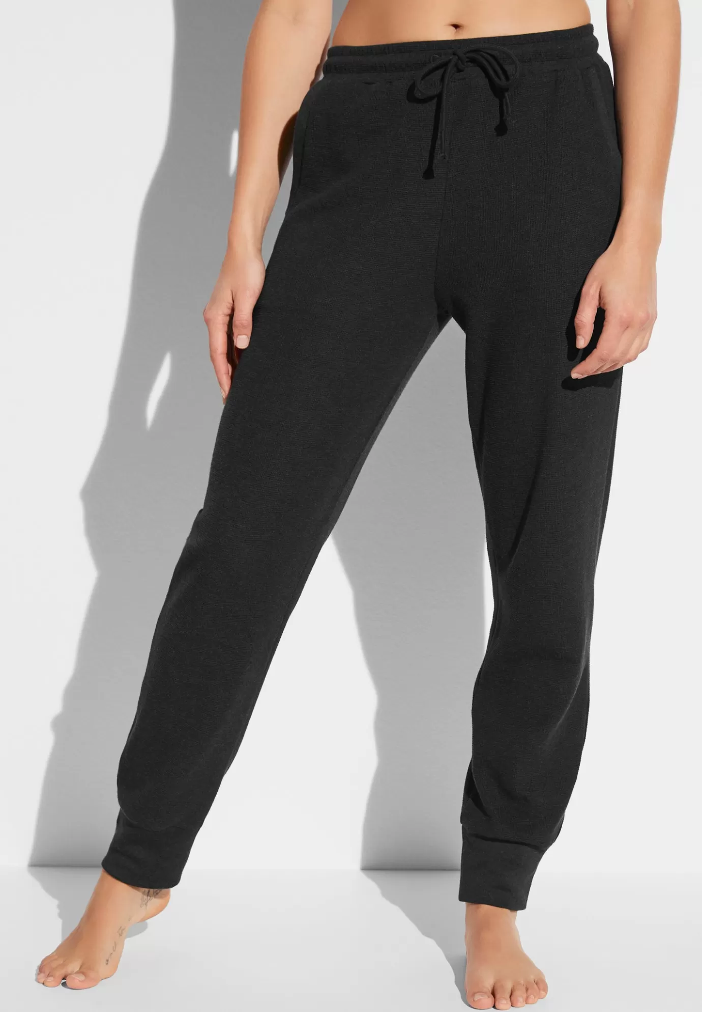 Winter LoungePantalon - nearly black-Zimmerli Fashion