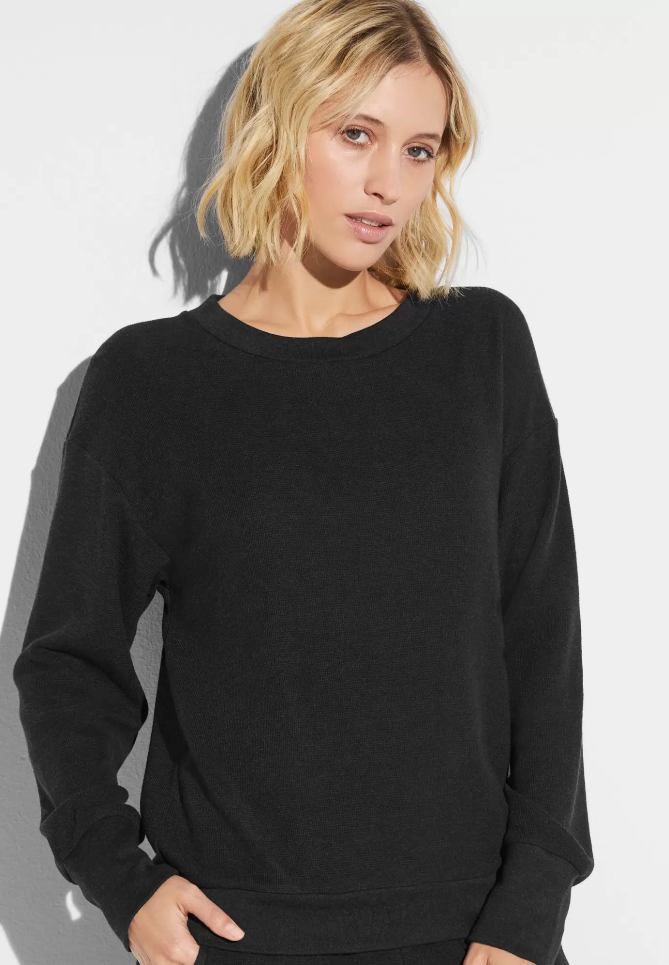 Winter LoungePull-over - nearly black-Zimmerli Flash Sale