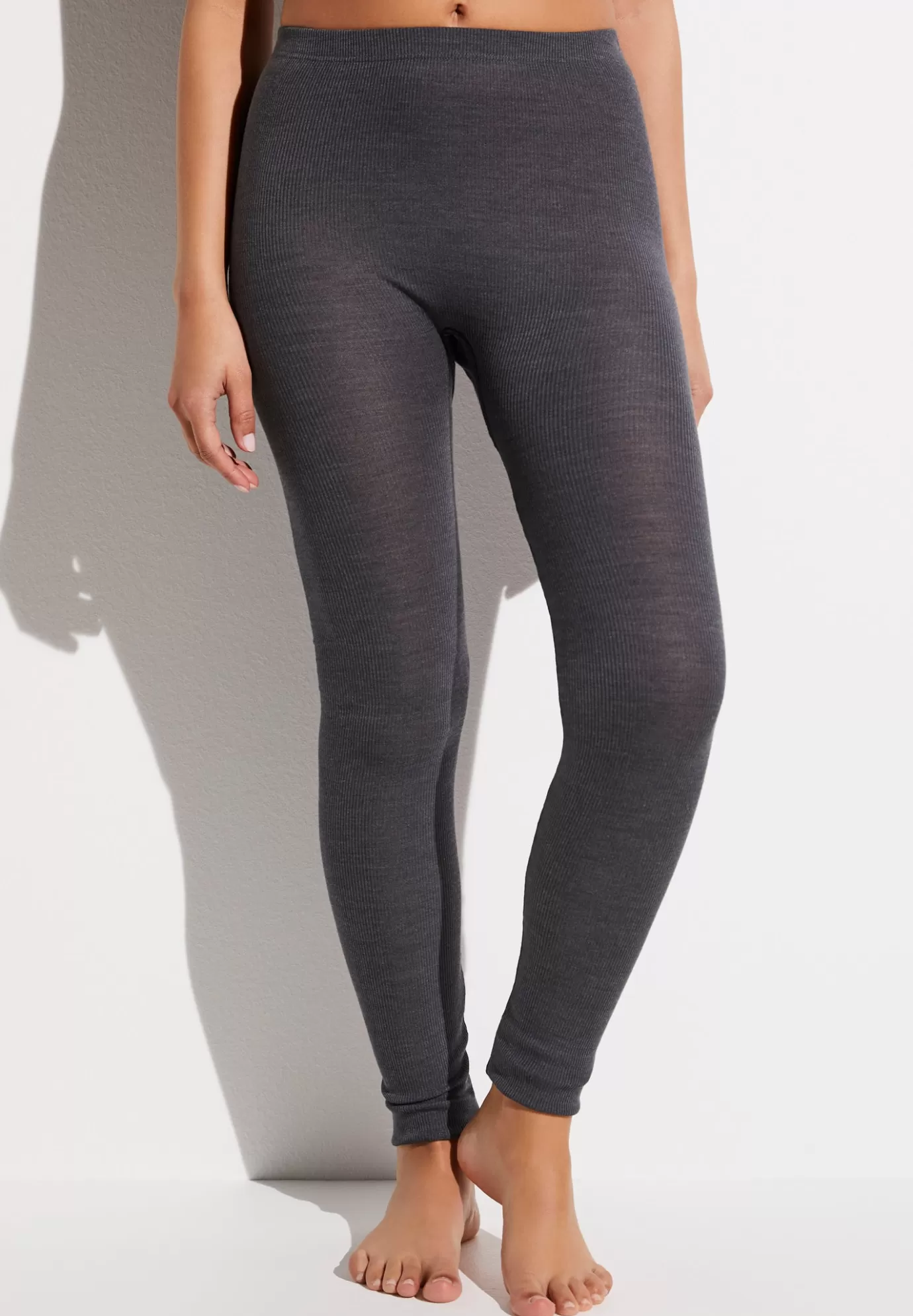 Wool & SilkLeggings - anthrazit-Zimmerli Shop