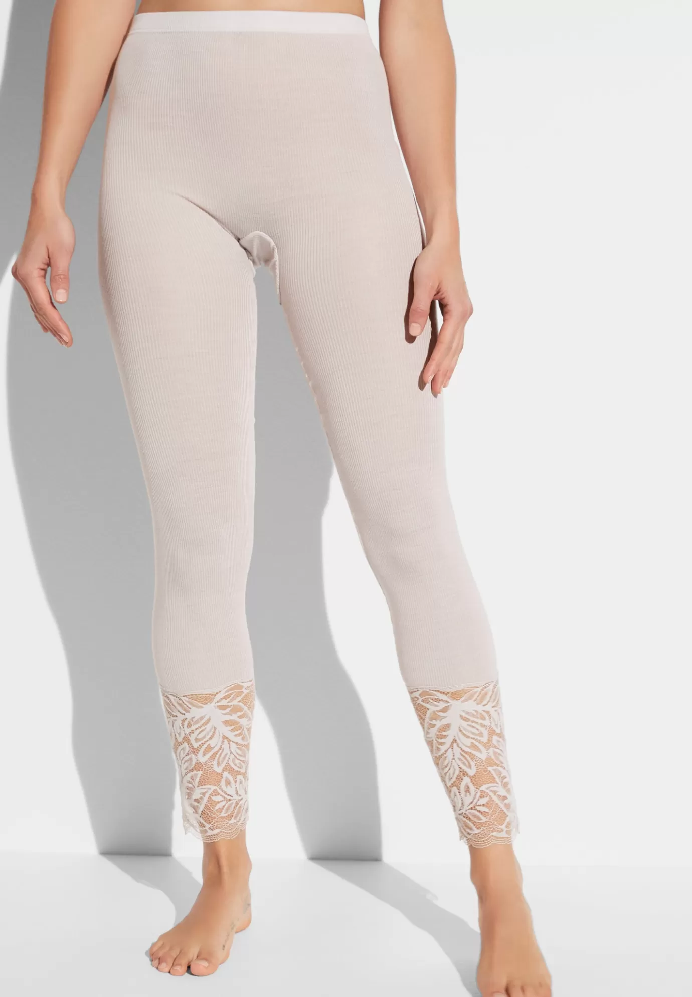 Wool & SilkLeggings - dove-Zimmerli Online