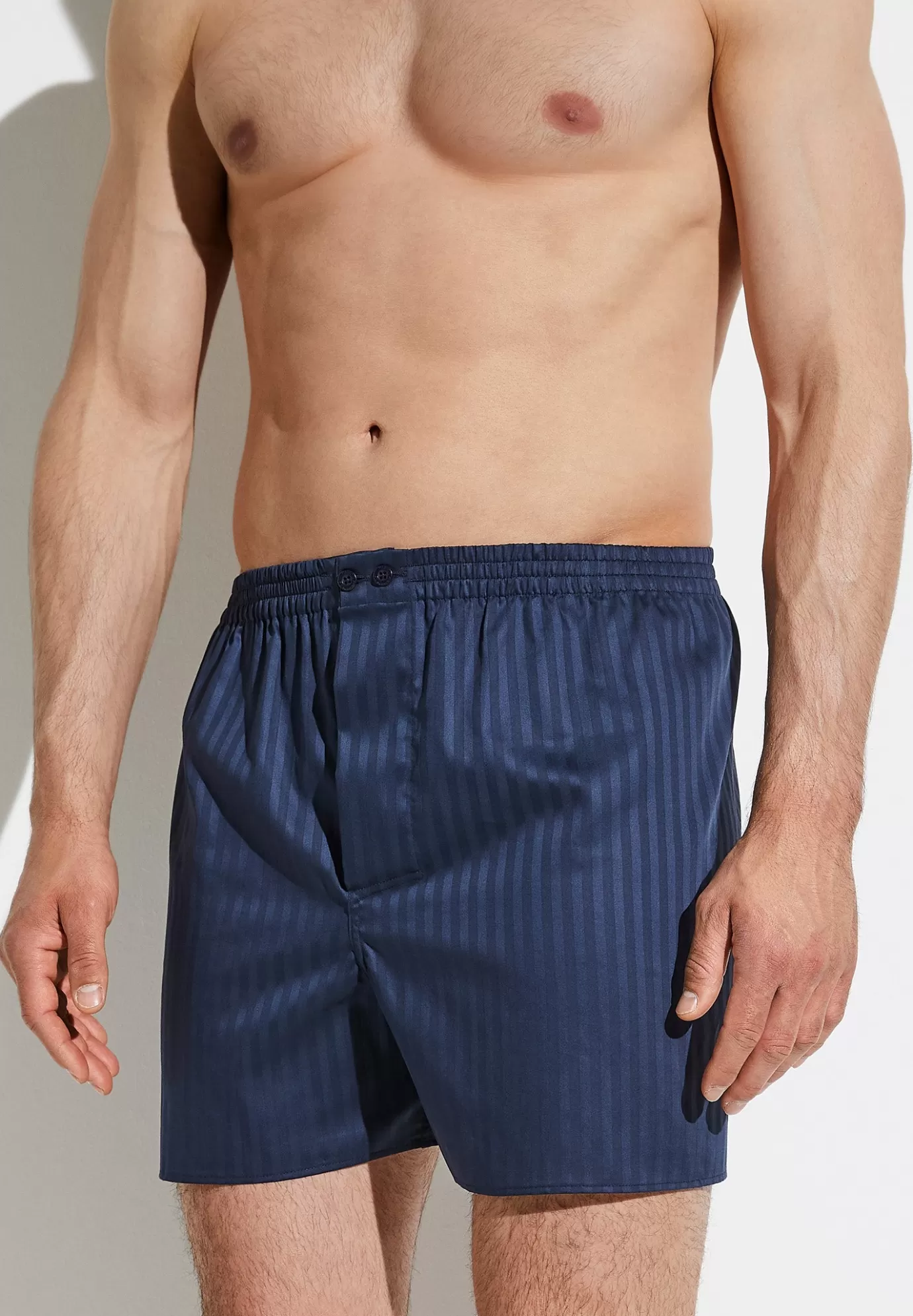 Woven NightwearBoxer Shorts - navy-Zimmerli New