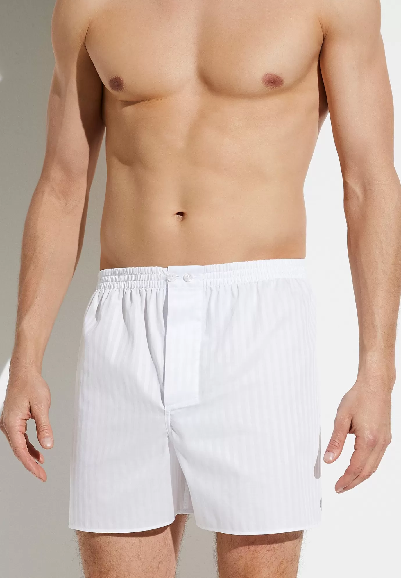 Woven NightwearBoxer Shorts - white-Zimmerli Sale